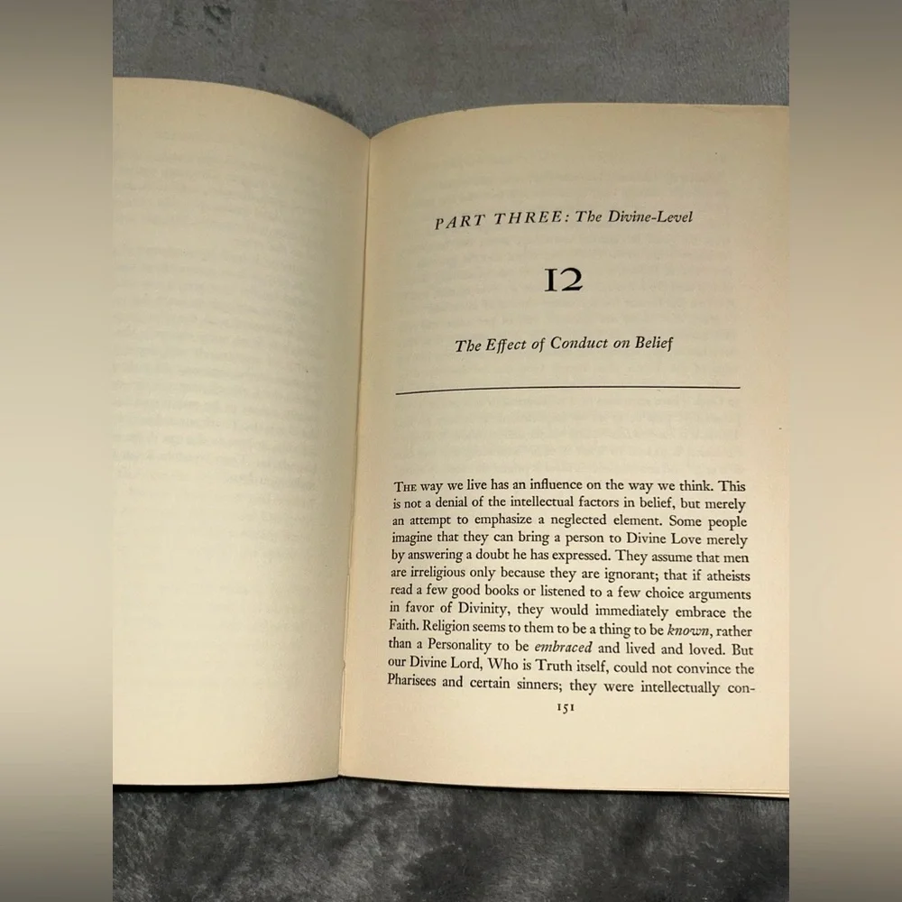 Lift Up Your Heart By Fulton J. Sheen Bishop, 1952, Catholic Hardcover Novel - Picture 7 of 10